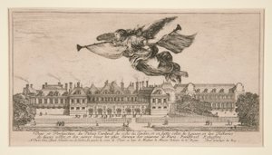 Veue et Perspective du Palais Cardinal (A Cardinal Palace nézete és perspektívája) alkotó: Stefano della Bella