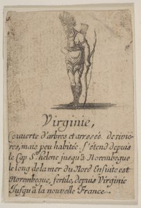 Virginia, a „Game of Geography” Game of Geography, 1644-ből. alkotó: Stefano della Bella