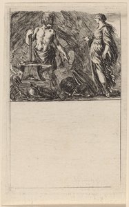 Vulkán és Thetis, 1644. alkotó: Stefano della Bella