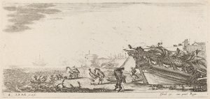 Szeles kikötő, 1644. alkotó: Stefano della Bella