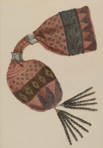Gyöngyös erszény, c. 1940. alkotó: Stella Mosher