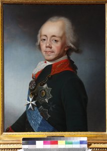 I. Pál de Russie – I. Pál orosz császár portréja (1754-1801) – Sztyepan Szemjonovics Scsukin (1762-1828). Olaj, vászon, 1798 után. Magángyűjtemény