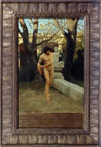 A Discobolus, 19. század vége (olaj, panel)