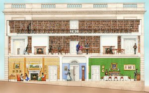 Armagh Robinson Library, Armagh, N.away001 (tinta és akvarell) alkotó: Stephen Conlin