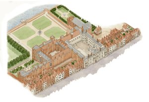 Somerset House, London, 1609-1630 körül (tinta és akvarell)