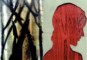 La Foret VIII, 2017 (monoprint és fotókollázs) alkotó: Stephen Dow
