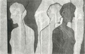 Tears I Bled VIII, 2016 (monoprint, papír) alkotó: Stephen Dow
