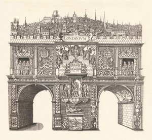 Jakab király tiszteletére emelt diadalív, Londonba való bejárat és áthaladás 1604-ben, alkotó: Stephen Harrison