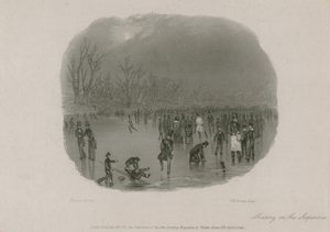 Korcsolyázás a Serpentine-on, Hyde Park, London