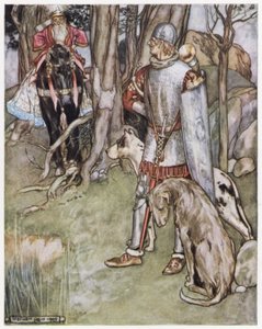 Illusztráció Siegfried, a sárkányölőhöz (színes litó) alkotó: Stephen Reid
