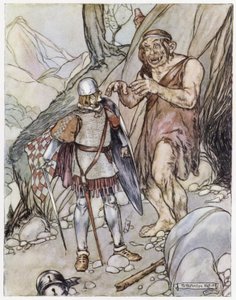 Illusztráció Siegfried, a sárkányölőhöz (színes litó) alkotó: Stephen Reid