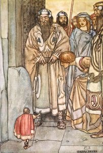 „Mindannyian kivonultak, urak és hölgyek, hogy megnézzék a pici embert”, 1910. alkotó: Stephen Reid
