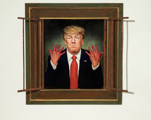 Vádat emeltek Trump ellen, 2020 (olaj a panelen)