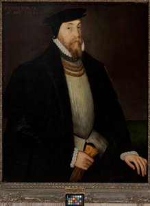 Sir Thomas Gresham (kb. 1518-1579), 1518-79 körül (olaj, tábla) alkotó: Steven van der (attr. to) Meulen