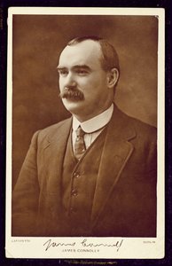 James Connolly (1868-1916) a Lafayette fotósa, Dublin, 1910 körül (szepiaszínű fotó).