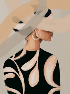 Absztrakt divatportré alkotó: Studio Palette
