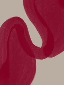 Hullámzó vörös ívek alkotó: Studio Palette