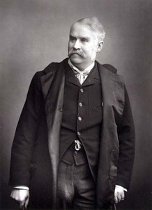 Sir William Schwenck Gilbert (1836-1911), drámaíró, portréfotó (f/w fotó)