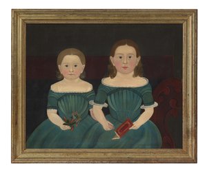 Mary és Elizabeth Hathaway, 1849 körül (olaj, vászon) alkotó: Sturtevant J. Hamblin