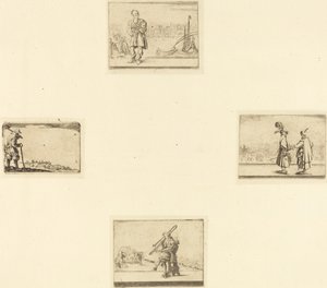 Rézkarcok lapja alkotó: Style of Jacques Callot