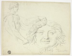 Perseus és a Gorgó feje alkotó: Style of Jacques Louis David