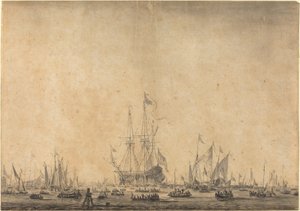tengeri alkotó: Style of Willem van de Velde the Younger