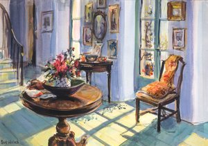 Vanessas napfényes terem, 1995, (guache a kártyán)
