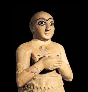 Szelim, Mari király fivére Szíriában, Kr.e. 3. évezred (szobor) alkotó: Sumerian Sumerian