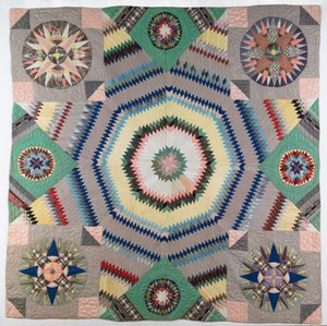 Pieced quillt alkotó: Susan F. Wyman