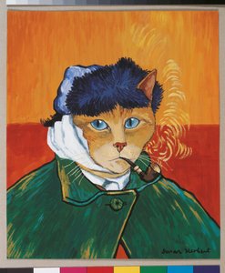 Illusztráció a Cats Galore! A kulturált macskák kompendiuma (kiad. 2015) alkotó: Susan Herbert