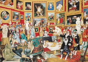 Illusztráció a Cats Galore! A kulturált macskák kompendiuma (kiad. 2015)
