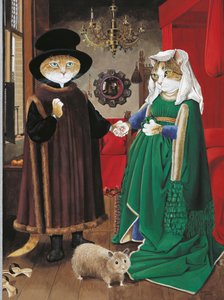 Illusztráció a Cats Galore! A kulturált macskák kompendiuma (kiad. 2015)