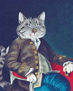 Illusztráció a Cats Galore! A kulturált macskák kompendiuma (kiad. 2015) alkotó: Susan Herbert