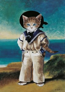 Illusztráció a Cats Galore! A kulturált macskák kompendiuma (kiad. 2015) alkotó: Susan Herbert