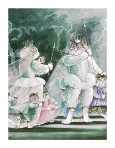 Illusztráció a Shakespeare Macskákból: Poster Book (pub. 2016) alkotó: Susan Herbert