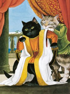 Illusztráció a Shakespeare Macskákból: Poster Book (pub. 2016) alkotó: Susan Herbert