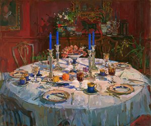 The Dining Room (olaj, vászon) alkotó: Susan Ryder