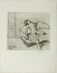 Louise Nude a kanapén