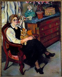 Lily Walton kisasszony Marie-Clementine (Marie Clementine) Valadon festménye, mint Suzanne Valadon (1865-1938)