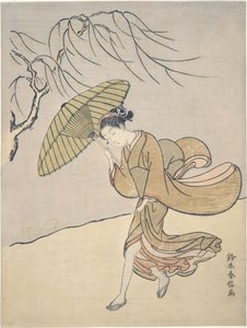 Szeles nyári nap alkotó: Suzuki Harunobu