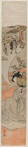 Az udvarhölgy gyermekkoráról álmodik, c. 1770. alkotó: Suzuki Harunobu