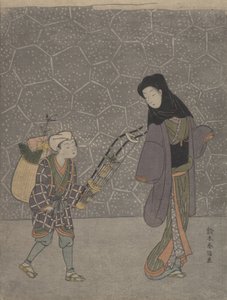 Démonzúzó íj, kb. 1765., kb. 1765. alkotó: Suzuki Harunobu
