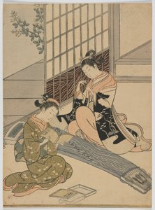 A kotoi leszálló libák, Edo-korszak, 1766 körül (színes fatömbnyomat) alkotó: Suzuki Harunobu