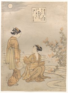 Tamagawa bokorlóherével alkotó: Suzuki Harunobu