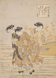 Jewel River Ide Ide no Tamagawa, kb. 1768., kb. 1768. alkotó: Suzuki Harunobu