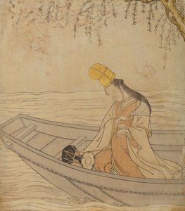 Nő csónakban alkotó: Suzuki Harunobu