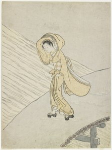 Feltételezve, hogy Fujiwara hanyatlása Poe m C Rossin g A különbség, 1765 alkotó: Suzuki Harunobu