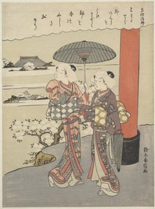 Sosei szerzetes verse (aktív 850-97) alkotó: Suzuki Harunobu