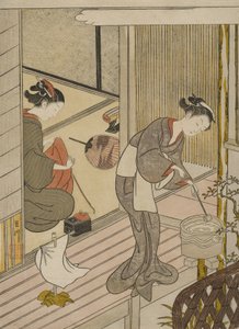 A törölközőtartó visszatérő vitorlái alkotó: Suzuki Harunobu