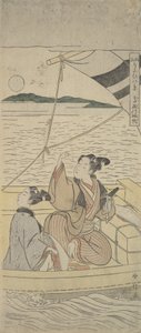 Taksago kikötő, kb. 1760., c. 1760. alkotó: Suzuki Harunobu